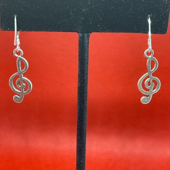 Earrings Music Note - Picture 2 of 4